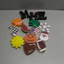 Interchangeable Home Table Signs with 11Pcs Seasonal Icons, Wooden "HOME" Letter Signs Interchangeable Holiday Decorative Table Shelf Centerpiece for Holiday Room Decoration