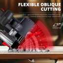 Cordless Circular Saw, Portable Table Saw Compatible with Dewalt 20V Battery, Power Mini Circular Saw with 7-1/4-Inch Blade, 5600RPM, Adjustable 0-57 Max Angle for Wood Cutting Tools (No Battery)