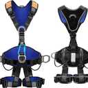 Fall Protection Full Body Safety Harness 5pt Roofing harnesses Aluminum O-Rings 8Thick Back Support Belt Construction With Reflective Strips OSHA/ANSI Compliant