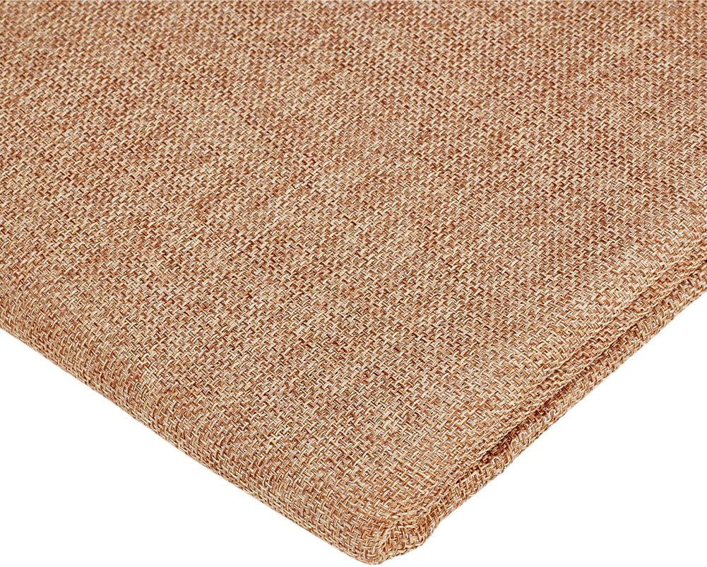 OLYCRAFT 19.7x57.5 Inch Beige Linen Speaker Grill Cloth Linen Speaker Fabric Dustproof Speaker Fabric Stereo Fabric Replacement Mesh Cloth for Home Stage Speakers Media Cabinet KTV Boxes Repair
