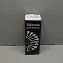 Bebiger Kitchen Cooking Utensils Set, 21 pcs Non-Stick Silicone Cooking Kitchen Utensils Spatula Set with Holder, Wooden Handle Silicone Kitchen Gadgets Utensil Set, Black