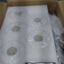 5-Light Black Bathroom Vanity Light, Black Vanity Light with Milky White Frosted Glass Shades, Modern Vanity Light Fixture for Bathroom Mirror, Bedroom, Living Room, Hallway, Vanity Table, E26 Base