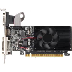 GT610 Graphics Card for Office, 1GB DDR3 Video Card Computer Graphics Card with VGA DVI Interface,64 Bit 810MHz Game Graphics Card with Silence Cooling Fan