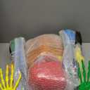 JOYIN 5.6 FT Halloween Posable Life Size Skeleton, Full Body Realistic Bones with Movable Joints, Rainbow Color Giant Skeletons for Halloween Decoration Outdoor, Haunted House Prop, Spooky Scene Party