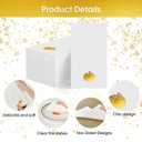 Horaldaily 100 Fall Disposable Paper Decorative Guest Napkins, Thanksgiving Autumn Harvest Gold Foil Pumpkin Hand Towel for Party Lunch Dinner Kitchen Bathroom