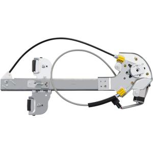Rear Left Driver Side Power Window Regulator with Motor Fit for Buick Lesabre 2000 2001 2002 2003 2004 2005, Replaces 741-811