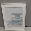 5x7 White Picture Frames Natural Solid Wood 4 Pack for Wall Mounting and Tabletop Display