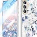 MILPROX Case for Samsung Galaxy S25 - Slim Fit Floral S-25 Cover, Elegant Feminine Flower Design, Ultra-Thin Anti-Yellowing Protective Cute Shell for Women and Girls, (Blossom)