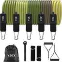 VEICK Resistance Bands, Exercise Bands, Workout Bands, Resistance Bands for Working Out with Handles for Men and Women, Exercising Bands for Fitness Weights Work Out at Home (Army Green)
