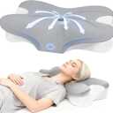 Cervical Neck Pillow for Neck Pain Relief, Ergonomic Contour Memory Foam Pillow with Breathable Pillowcase, Neck Support Pillow for Side, Back, Stomach Sleepers