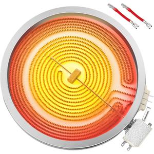 Puxyblue   WB30X24111 9-In Dual Range Radiant Surface Element Compatible with GE Range Radiant Element 9 Glass Cooktop Radiant Element(3100W 240V) 4465256 AP5989975 PS11729126