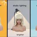 Rugelyss Short Blonde Wig with Bang Retro Bouffant Beehive Wigs fits 80s Costume or Halloween Party