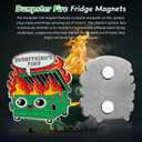 Emotional Dumpster Fire Fridge Magnets - Everything's Fine Refrigerator Magnet - Cute Whiteboard Support Ornament - Hilarious Desk Accessories for Work - Inspirational Gift for Men Women Coworker