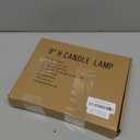 4Pack Christmas Window Candles with Timer, 9 Inch Plug-in Electric LED Flameless Candles, Warm White Light for Holiday Decor