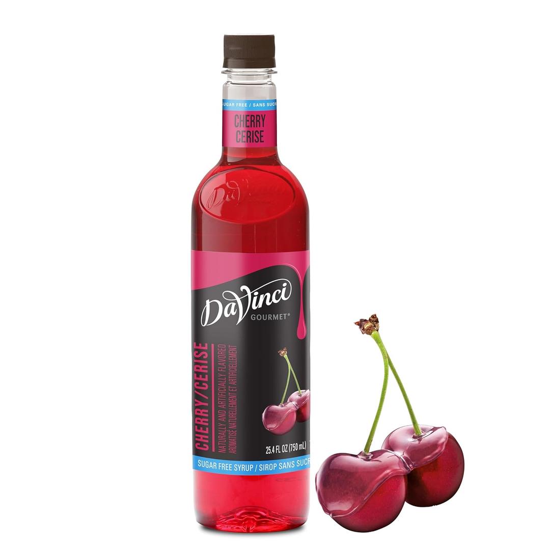 2 x DaVinci Gourmet Sugar-Free Cherry Syrup, 25.4 Fluid Ounces (Pack of 1)