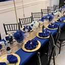 10 Pack Royal Blue Tablecloth 60 x 102 Inch Polyester Table Cloth for 6 Foot Rectangle Tables, Stain and Wrinkle Resistant Washable Table Cover for Kitchen Wedding Banquet Restaurant Party