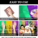 3 x Childom 2 Pcs Mardi Gras Decorations,Mardi Gras Backdrop for Party,3.28 x 8.2 Ft Foil Door Decor,Purple Green Gold Fringe Tinsel Backdrops,Carnival Party Supplies for Photo Booth Props Decorations