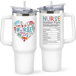 DUNKMATE Nurse Gifts for Women - Nurses Week Gifts - Appreciation Gift for Nurses - Nurse Nicu Lpn Rn Practitioner Gift for Women - Retirement, Graduation Nursing Student Ideas - 40 Oz Tumbler