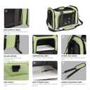 Henkelion Large Cat Carriers Dog Carrier Pet Carrier for Large Cats Dogs Puppies up to 25Lbs, Big Dog Carrier Soft Sided, Collapsible Travel Puppy Carrier - Large - Green