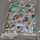 5 Pack Long Sleeve Bib,Baby Toddler Waterproof Sleeved Bib for 6-30 Months Reusable with Catch-all Pocket (Dino/Digger/Lion/Cactus/Animal)