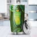 Frog Tumbler Cute Drinking Cup 20oz Lets Be Honest I Was Crazy Before The Frogs Stainless Steel Mug Funny Animal Lover Gifts For Women Tropical Green Leaves Vaccum Tumblers