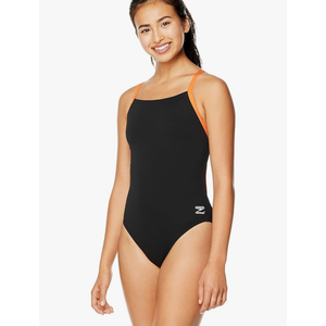Speedo Women's Swimsuit One Piece Endurance+ Flyback Solid Adult Team Colors 10/36