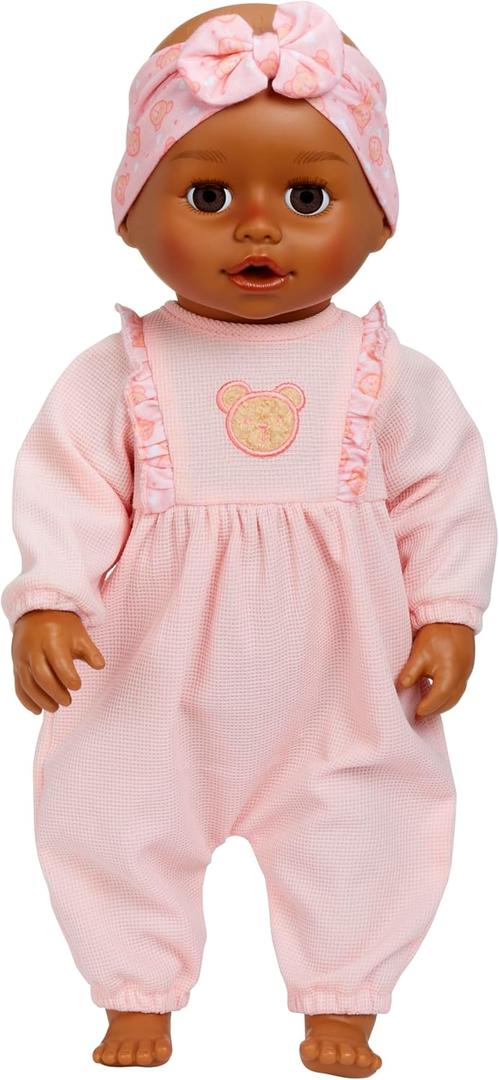 Baby Born Learn to Walk Baby Doll Harper - Dark Brown Eyes: Realistic Features for Kids Ages 3+, Walks, Crawls, Sits & Kicks, Eyes Open & Close, Multiple Sound Effects