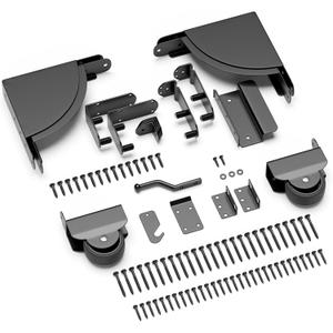 SANKINS Heavy Duty Sliding Gate Kit, Adjustable Sliding Gate Hardware Kit for Wood Fence, Anti Sag Gate Kit Gate Corner Brace Bracket with Gate Latch, Fence Gate Kit for Driveway Gates, Pool Gates