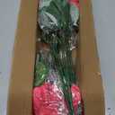 Artificial Geranium Fake Flowers for Outdoors Decoration, 6 Bundles Silk Geraniums Flower UV Resistant Look Real Faux Plants for Outside Planter Front Door Garden Patio Balcony Yard Home, Hot Pink