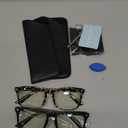 livho High Tech Blue Light Glasses - Advanced 99% Blue Light Blocking Computer Glasses - Anti Eyestrain & UV Glare Protection (*B2 Matte Black+leopard)