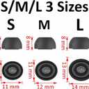 2 x ALXCD Eartips Compatible with Galaxy Buds 3 Pro SM-R630N Earbuds, 6 Pairs S/M/L Sizes Silicone Ear Tips Earbuds Replacement Tips, Compatible with Galaxy Buds 3 Pro SM-R630 6 Pairs White sml