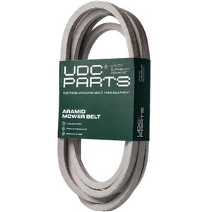 UDC Parts GX21833 Mower Deck Belt for John Deere D140 L130 L120 LA145 D160 E140 LA130 E170 D155 S170 E160 S140 Z255 with 48 inch Deck Replaces OEM GX20571 / Aramid Cord