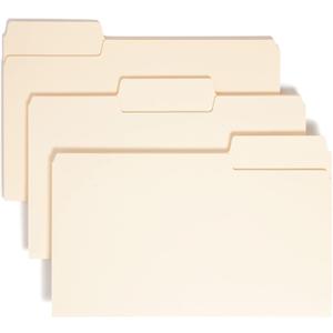 Smead SuperTab Heavyweight File Folder, Oversized 1/3-Cut Tab, Legal Size, Manila, 50 Per Box (15401)