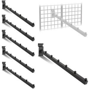 6 Ball Waterfall Gridwall Hooks Gridwall Waterfall Hangers Grid Display Rack Accessories Metal Wall Grid Accessories (6)