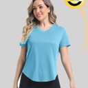 Women's Sun Shirts UPF 50+ Protection Shirts Rash Guard Long Sleeve Sun SPF Workout Tops Shirt for Swim Beach Running (Blue, S)
