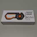 6-Stage Knife Sharpener - Premium Kitchen Knife Sharpeners - Adjustable Handheld Manual Knife Sharpeners for Kitchen Knives, Scissor and Chef Knife.Easy for beginners to use (ORANGE)