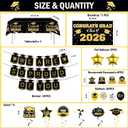 Graduation Decorations 2026 Themed Set - All-in-One Party Supplies with Backdrop & Tablecloth, Congrats Grad Banner for High School College Class of 2026 Decor