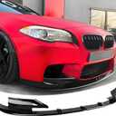 Front Bumper Lip Splitter Spoiler Compatible with BMW M5 F10M 2012 2013 2014 2015 2016 4pcs M Style Air Chin Body Kit Exterior Accessories Glossy Black