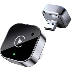 2025 Upgraded Wireless CarPlay Adapter for iPhone Android, Mini Wired to Wireless Adapter for CarPlay Android Auto, Plug and Play, Stable Connection & No Latency