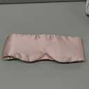 LitBear Silk Sleep Mask for Side Sleeper, Eye Mask Sleeping for Women Men 100% 22 Momme Pure Mulberry Silk, Face-Hugging Padded Eye Cover for Sleeping with Adjustable Band (Pink)