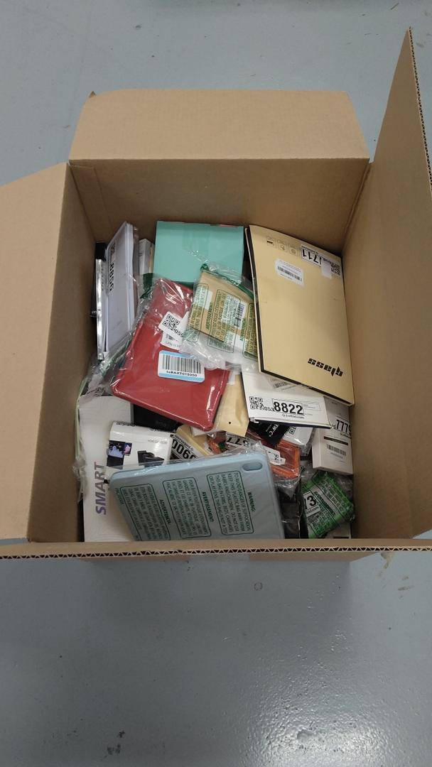 Box of Mixed Accessories for Phone/Watch/iPad/Tablet, Retail is Estimated