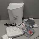 WISMOIER 3 Gallon Heated Chicken Waterer for Winter Automatic Chicken Water Heater,Adsjustable Height AntiFreezing Poultry Watering System，White 9 in x 7.1 inch x 13.7in