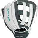 Easton | GHOST FLEX Youth Softball Glove | Right Hand Throw | 11" | Grey/White/Mint