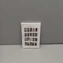 Over the Door Hooks 4Pcs L=5.5" Fit 1 3/8" Door Steel with White Rubber Coating Hanging Towel Robe Clothing Hanger for Bathroom Room Wreath Ironing Board Holder Cute Thin Single Heavy Duty