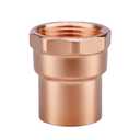 Plumbing Solder Copper Female Adapter, 4-Pcs 1 inch C x FNPT Heavy Duty Copper Tube Fitting with Sweat Solder Connection, NSF 61 Certified