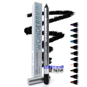 Wonderskin Eyeliner Pencil, 1440 Longwear Deep Black Eyeliner Pencil - Waterproof, Sharpenable & Smudge Proof (Liquorice)
