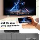Lemorele Wireless USB-C Transmitter and HDMI Receiver Kit, Plug and Play, 5G 1080P@60Hz, 50M/164FT Low Latency Extender for USB-C Devices with DP Alt Mode to Monitor, Projector, TV