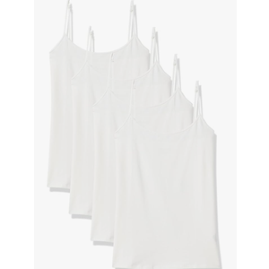 Amazon Essentials Women's Slim-Fit Camisole, Pack of 4 Size Large