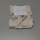 jinchan Floral Kitchen Curtains for Windows 24 Inch Farmhouse Country Linen Tier Curtains Botanic Small Window Drapes for Living Room Bathroom Laundry RV Rod Pocket Rustic 2 Panels Green on Beige