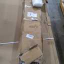 24" x 84" Bifold Sliding Barn Door, K Shaped Panel with Sliding Hardware Kit Set, Finished Closet Door Slab, 2.33FT Track for 2 Doors, MDF, White